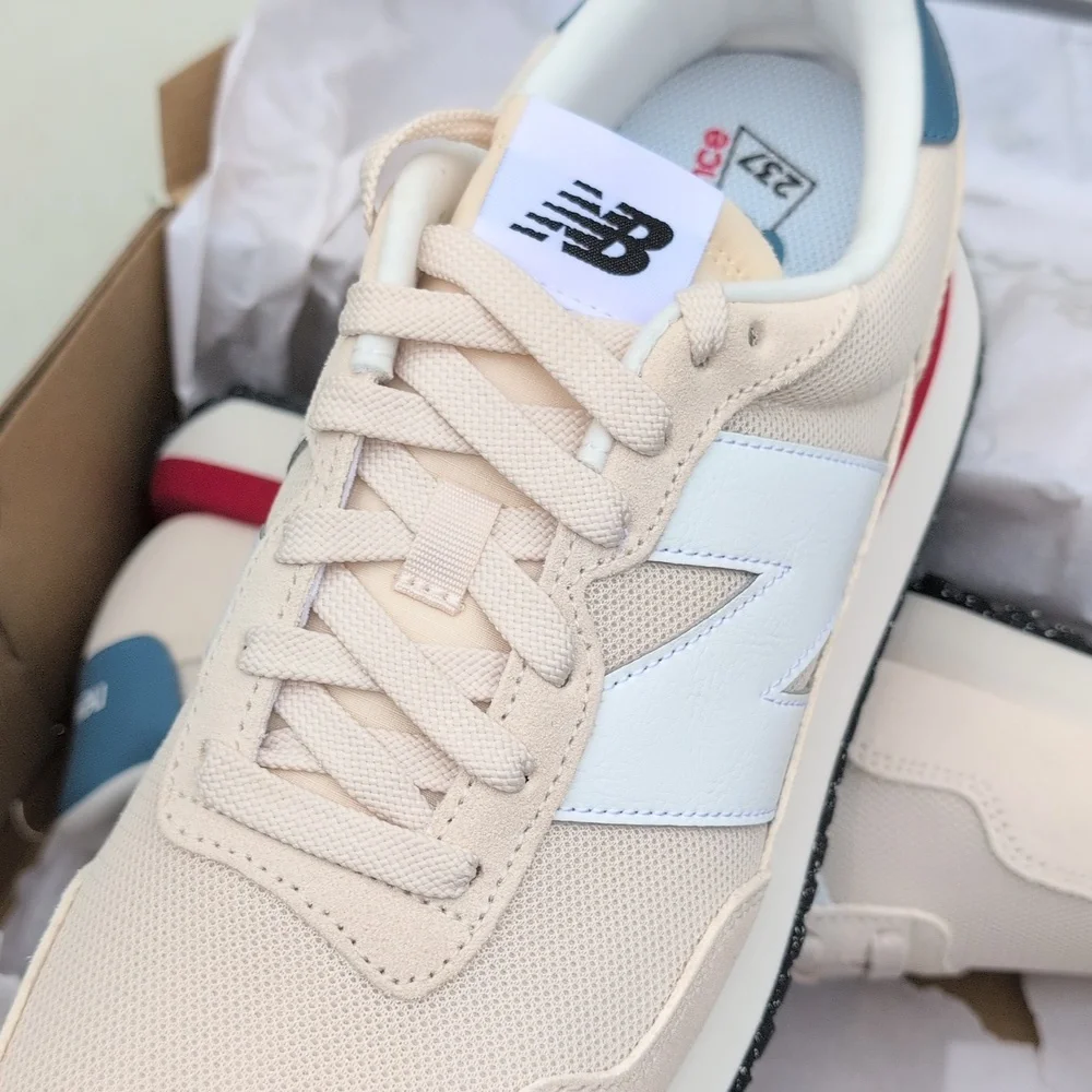 New Balance 237 - Beige White Linen - Men Size 10.5 ( MS237VJ ) - Picture 5 of 8